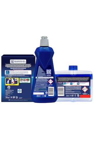 Finish Temizlik ve Bakım Seti (Parlatıcı 400 ML+ Makine Temizleyici Sıvı 250 ML+ Tuz 550 g) x 2