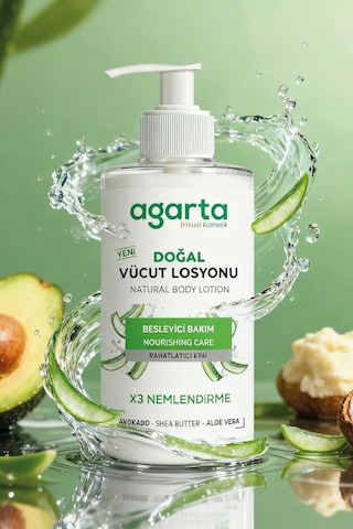 Agarta Doğal Nemlendirici Vücut Losyonu 300 ML