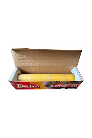 Dalia Şeffaf Mutfak Rulo Streç Film Folyo - 30 Cm. X 100 Metre - Gıdaya Uygun - 1 Paket