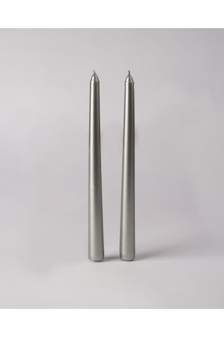 Madame Coco Répertoire Le Cadeau Şamdan Mum - Silver - 25 Cm 8684427302026 Gri