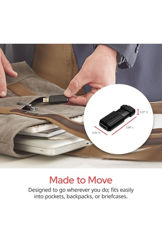 Usb 2.0 Drıve 64gb Store'n'go Pınstrıpe Black P-blıst