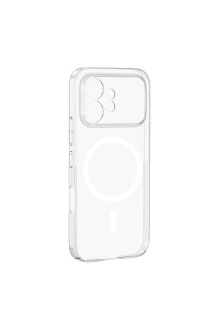 Honor 600 5g Kamera Korumalı M-safe Şarj Özellikli Şeffaf Pürüzsüz Darbe Emici London Sert Pc Kapak
