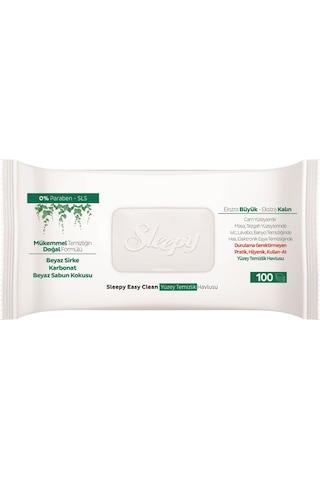 Sleepy Easy Clean Yüzey Temizlik Havlusu&Mendili 100 Yaprak