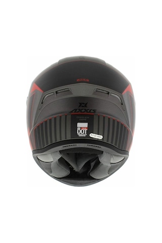 Axxis Motosiklet Full Face Draken S V.2 Motor Kaskı Mat Kırmızı Gri