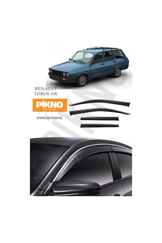 Renault 12 Toros Station Wagon Kromlu Cam Rüzgarlığı 4'lü Set A+ Plus