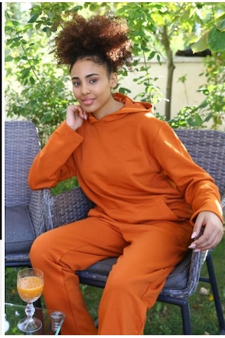 İbrahim Burak Etiler Collectıon Moda Çizgi Kadın Pamuk Kapşonlu Cepli 3 İplik Kiremit Eşofman Takım 9037 İbrahim Burak Etiler Collectıon Moda Çizgi Kadın Pamuk Kapşonlu Cepli 3 İplik Kiremit Eşofman Takım 9037