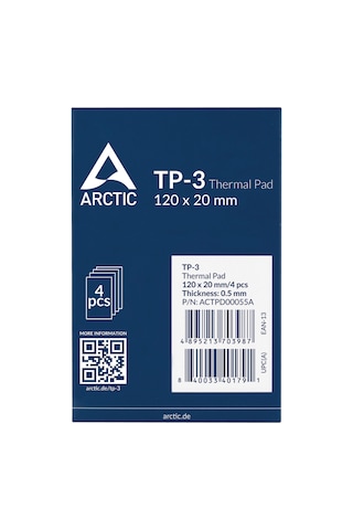 Arctıc Tp-3 Üstün Performanslı Termal Ped 120x20mm / 0.5mm 4'lü