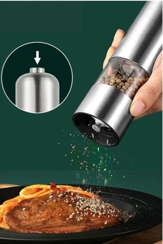 Otomatik Tuz Ve Karabiber Öğütücü Baharat Öğütücü Tuz Karabiber Değirmeni Çok Renkli