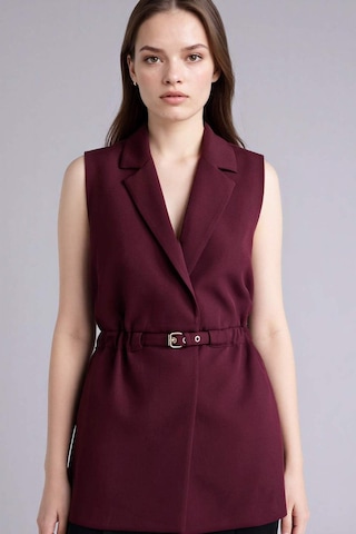 Defacto Fıtted Ceket Yaka Yelek D4784ax26spbr151 Bordo-br151