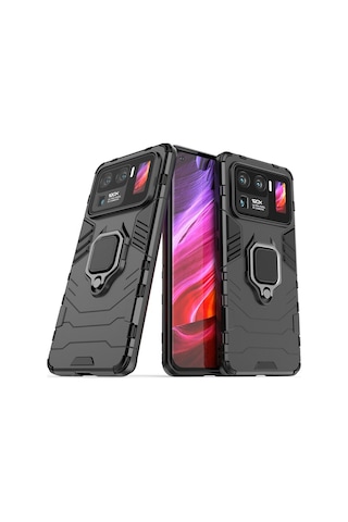 Xiaomi Mi 11 Ultra Batman Serisi Yüzük Standli Armor Kilif 492389306