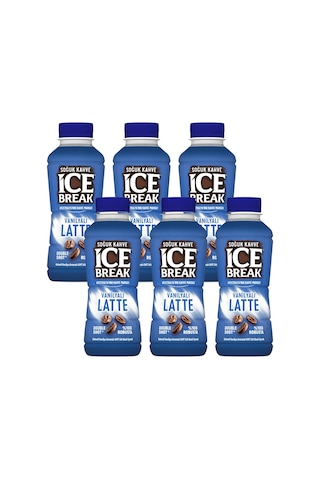 Ülker Ice Break Vanilyalı Latte 375 Ml 6 Lı Hazır