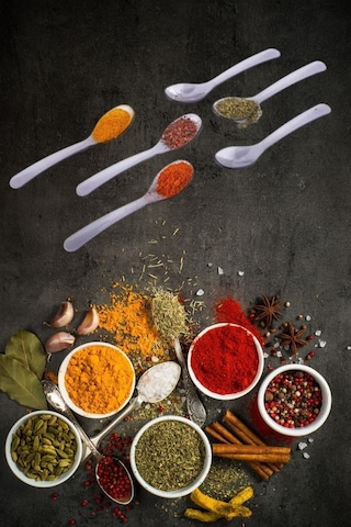 Flora 24 Lü Baharat Kaşığı Seti Plastik, Tuz Şeker Karabiber Kakao Kahve Kekik Kaşığı 24 Lü Set Şeffaf