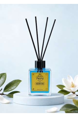 Agartha 100ml Bambu Çubuklu Oda Kokusu - Long Lasting Home Fragrance Ev Ofis Banyo Salon Kokusu Salon Kokusu , Banyo Kokusu , Long Lasting Manolya