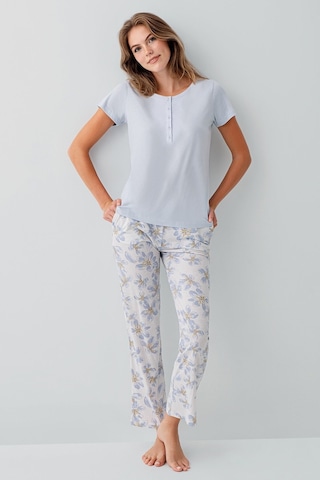 Arnetta Kadın Mavi Pijama Takım Mavi