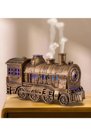 Vtn-46 Tren Şeklinde Buharlı Oda Hava Nemlendirici Işıklı Gold