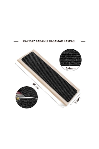 Stepmat Kaymaz Tabanlı Ve Yıkanabilir Merdiven Basamak Halısı (524843292)