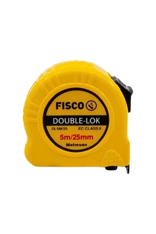 Fisco 5x25 Çelik Metre Double-lok