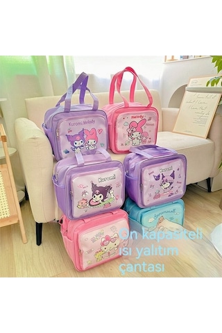 Pazly Alüminyum Folyo Yalım Çantası Büyük Boy Yemek Kutusu Çantası Açık Mor Açık Mor