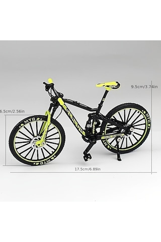 Tcherchi Mini 1:10 Alaşım Bisiklet Ölçekli Model Masaüstü Simülasyon Süs Parmak Dağ Bisikletleri Kırmızı