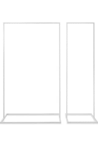 Sort Beyaz Metal Elbise Askılığı Küçük Beyaz