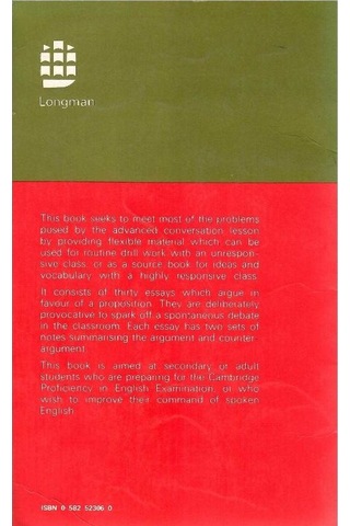 For And Against - An Oral Practice Book For Advanced Students Of English - L. G. Alexander