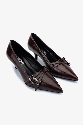 Valmenti Kadın Suni Deri Bordo Stiletto Ayakkabı 1073 0510 Bn Ayk Sk25-26 Bordo Dr Bordo