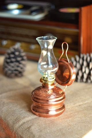 Bakır Gaz Lambası Küçük Boy Bakır Renk