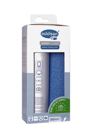Addıson 300871 Ekran Temizleyici Sprey 250 ML + Microfiber Bez
