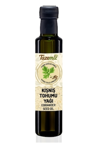 Tazemiz Kişniş Tohumu Yağı Soğuk Pres 250 ML Tazemiz Kişniş Tohumu Yağı Soğuk Pres 250 ML