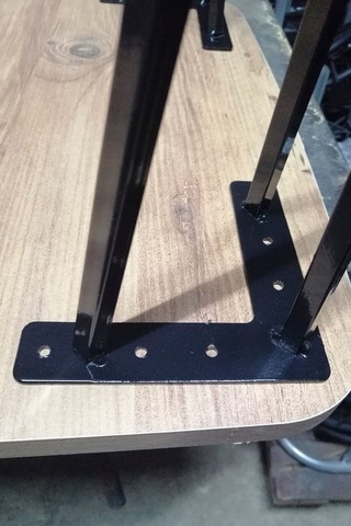 Metal Boru Ayak Kütük Masa Dresuar Kaşıklık Kitaplık Orta Sehpa Zigon Ayağı 40 Cm 2 Adet