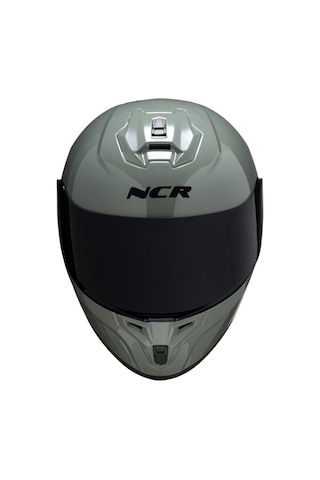Ncr Rapid Siyah Vizörlü Ece Belgeli Kapalı Motosiklet Kaskı Nardo Gri
