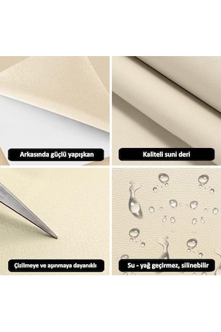 Kendinden Yapışkanlı Suni Deri .folyo Değil 4 Renk Seçeneği 45x100 Cm.