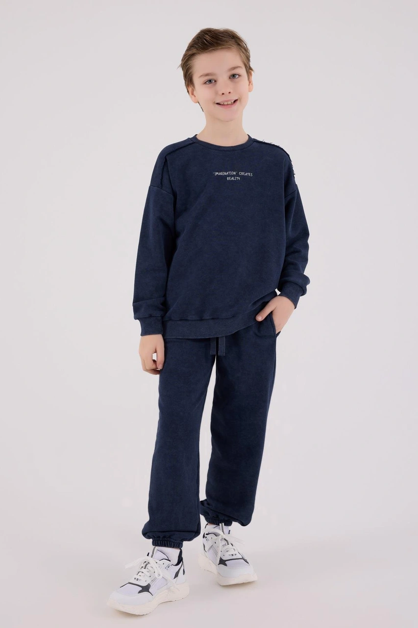 Rolypoly Erkek Çocuk Eşofman Takımı Lacivert-1732 Lacivert