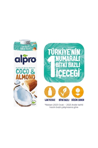 Alpro Hindistan Cevizi Badem Sütü 1 L