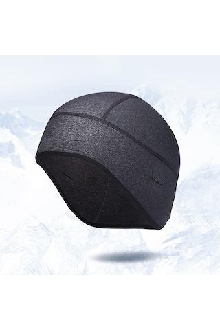Geeroyoo Sonbahar Ve Kış Bisiklet Şapkası - Kulak Koruyucu, Gözlük Delikli, Rüzgar Önleyici, Isıtıcı, Gri Renk Gri
