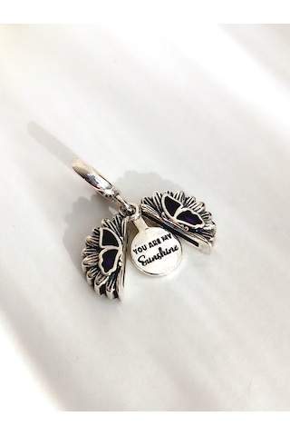 Gümüş You Are My Sun Shıne Pan Tasarım Bileklik Uyumlu Charm 1
