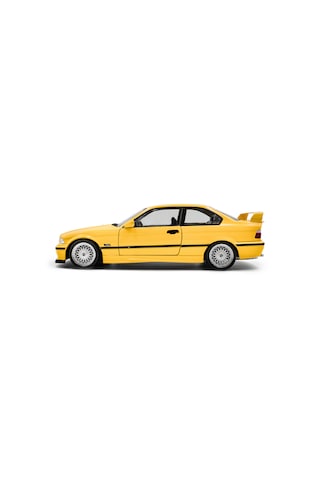 1:18 Ölçek Solido 1991 Bmw M3 E36 Coupe Solıdo Works Dakar Yellow Diecast Metal Minyatür Model Araba 25cm