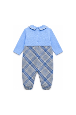 Babyhola Erkek Bebek Tavşan Desenli Patikli Tulum 12536 Mavi