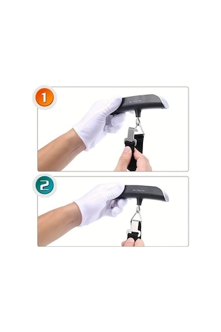 Dancemonkey Taşınabilir Elektronik Bagaj Tartısı, Ev Seyahat Şarj Bagaj Tartısı Siyah, Küçük Ve Hafif Siyah