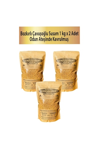 Bozkırlı Çavuşoğlu Odun Ateşinde Kavrulmuş Susam 3 x 1 KG