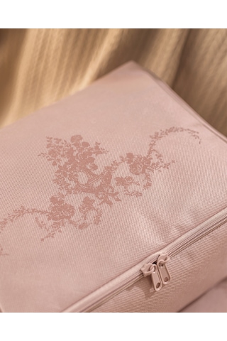 Çiçek Desen Baskılı 2'li Hurç - Pudra 8684427147641 Pudra