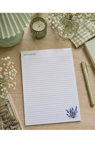 A4 Çizgili Lavanta Defter Beyaz - Mor A4 Çizgili Lavanta Defter Beyaz - Mor