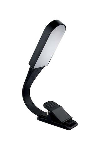 Konesam Dokunmatik Kontrol Led夹式okuma Lambası - Çift Renk Tonu 3000-6000k Ve Parlaklık Ayarlı, Abs Malzeme, Taşınabilir Yatak Odası/ev Okuma Işığı Siyah