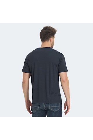 Slazenger KRAKKER Erkek V Yaka Koyu Gri Tişört