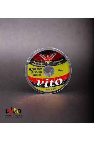 Vito Süper Strong Monoflament Şeffaf Misina 160 Metre 0,30mm - Standart
