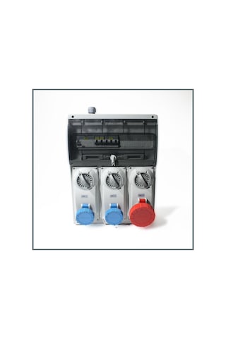 Novsen Ip66 Kombinasyon Panosu 2ad. 3x16a, 1ad. 5x32a Kilitli Priz
