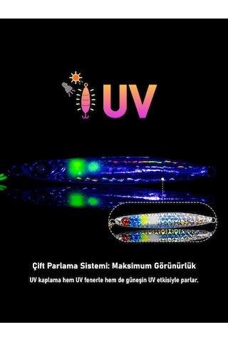 Jig, Zoka, Suni Yem, Glow Uv Metal Jig, 45gr 10cm Jıgto Nova-45