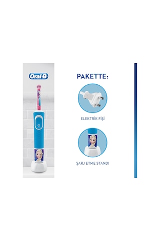 Oral-B Çocuklar İçin Şarj Edilebilir Diş Fırçası D100 Frozen Özel Seri