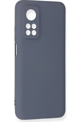 Newface - 516 - Xiaomi Mi 10t Kılıf Nano İçi Kadife Silikon - Edntrend - - Gri