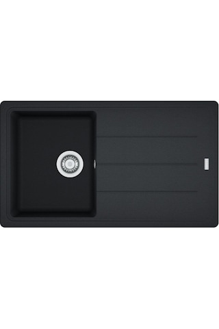 Franke Basis BFG 611-86 Nero Granit Evye - Active Plus Doccia 2.0 Krom Batarya Seti